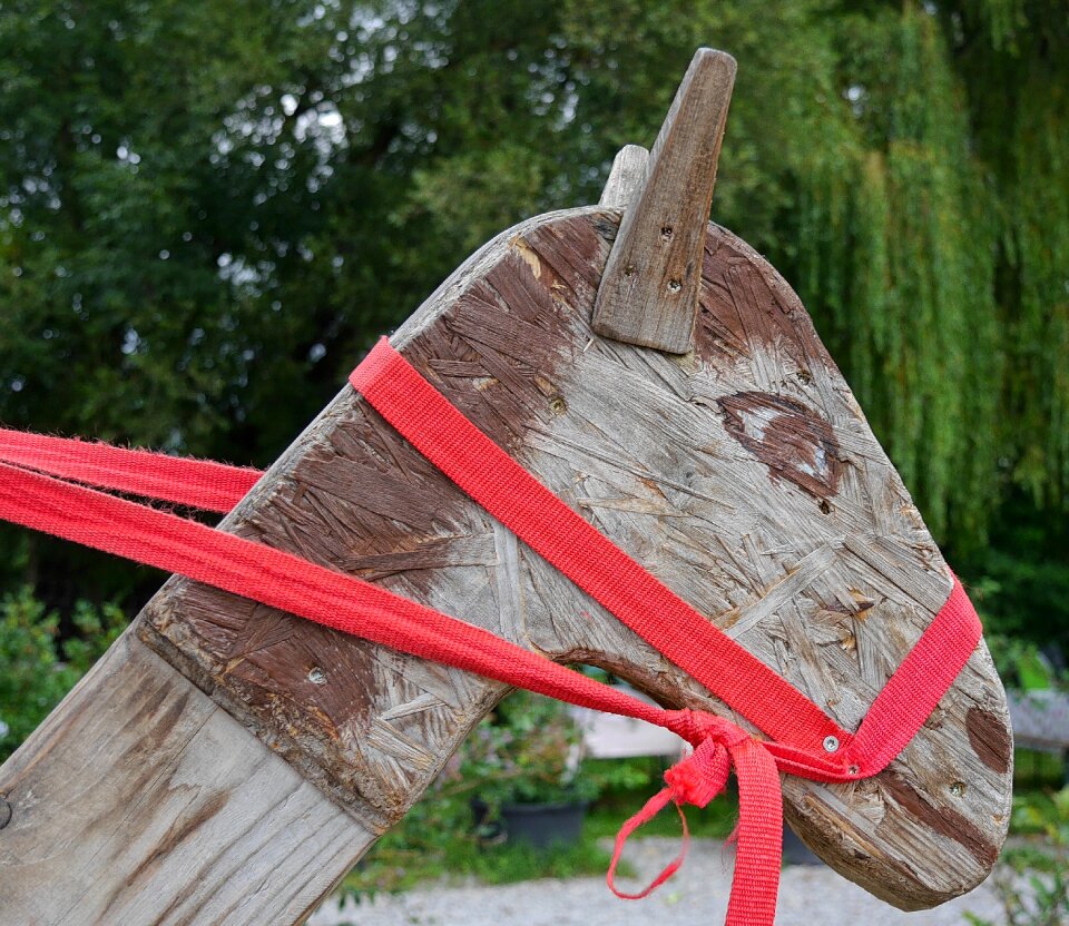 Wooden horse children toys volte gieren