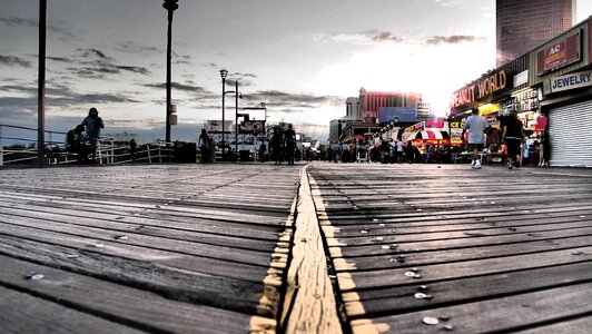 Atlantic city sky boardwalk photo