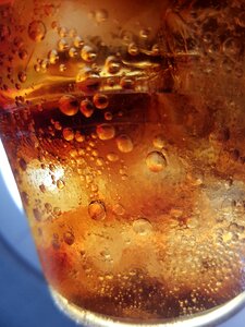Cola glass ice photo