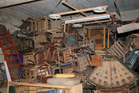 Chairs basement old