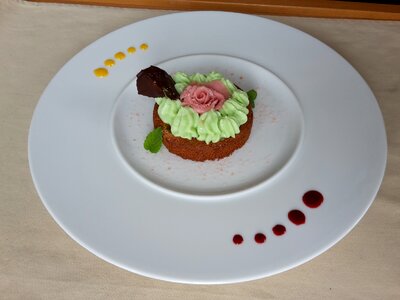 Cream pistachio dressage