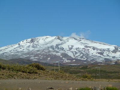 Andes snow steam