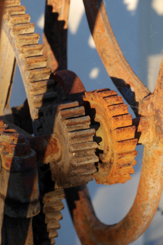 Old mechanism pinion
