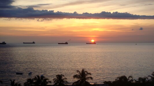 Sunset landscape twilight