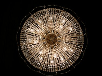 Rotunda the ceiling of the light bulbs photo