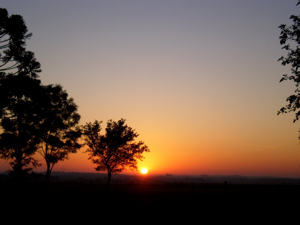 Sunset twilight landscape