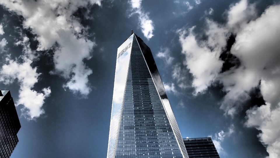 Tourist attraction glass skyline photo