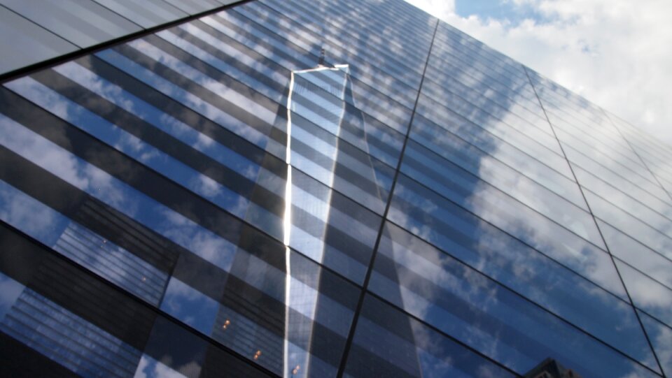 Tourist attraction glass skyline photo