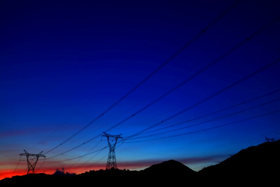 Transmission line china light and power pylons