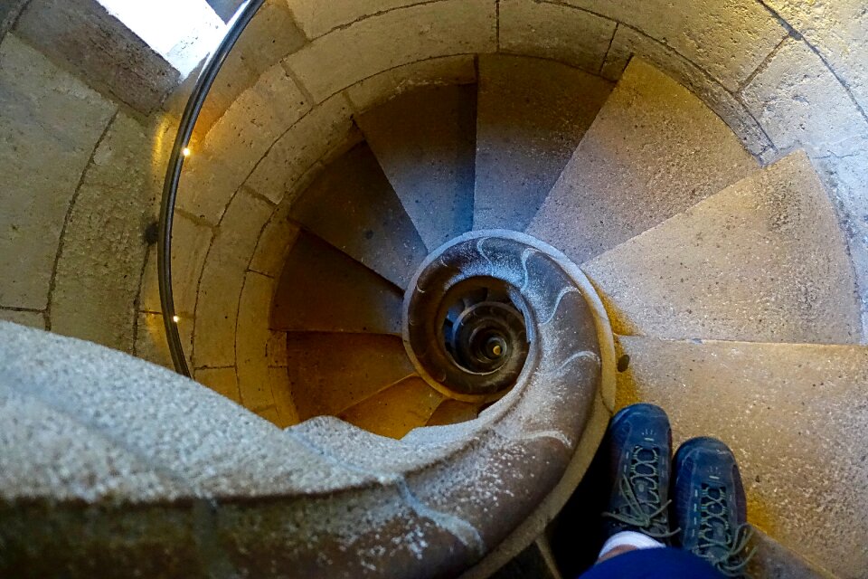 Stairway circular stone