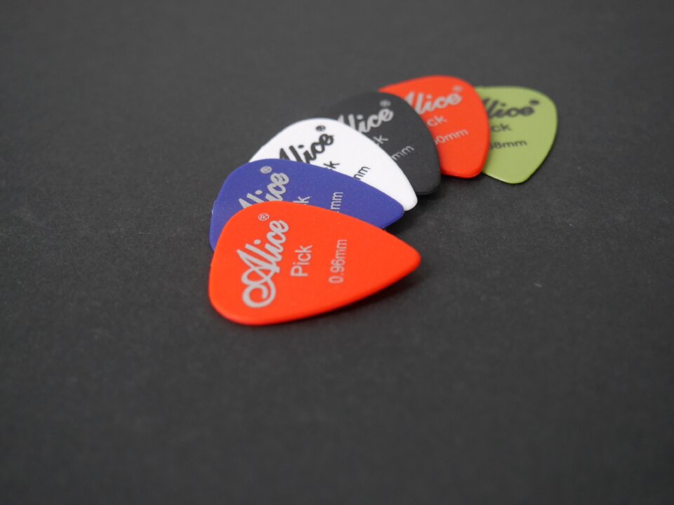 Guitar pick gray guitar