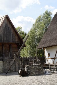 Lower needle middle ages wooden castle