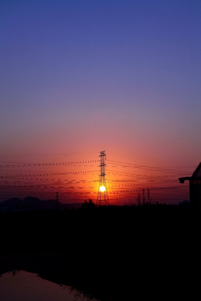 Transmission line pylons electric tower