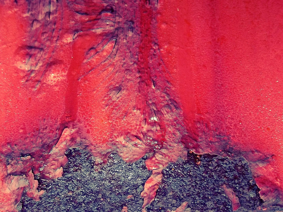 Old rusty red red