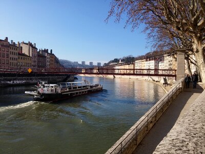 France wharf saônes peniche
