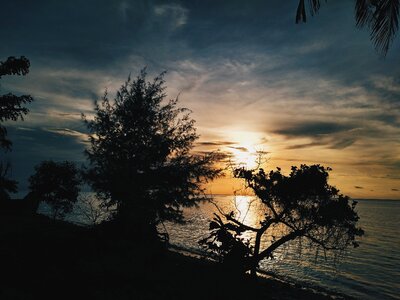 The sky blue indonesian photo