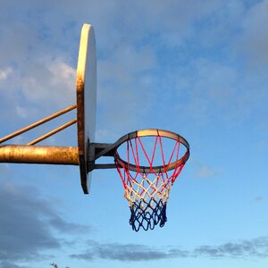Dusk blue basketball photo