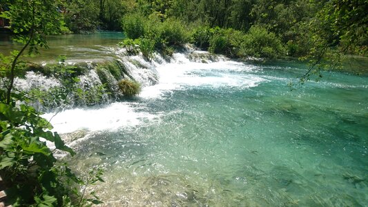 Vacation green waterfall