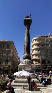 Martyrs' square telegraph monument yıldız mosque statue