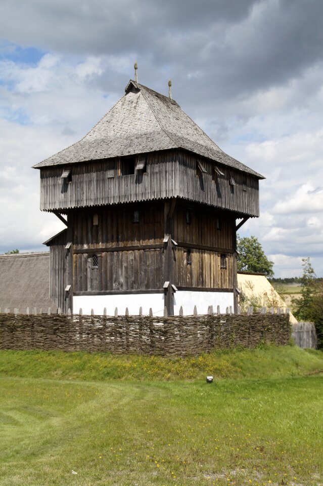 Lower needle middle ages wooden castle