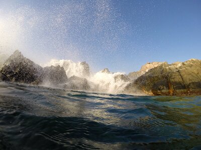 Wave coast splash