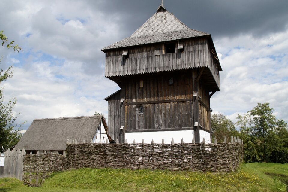 Lower needle middle ages wooden castle