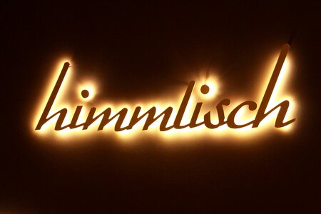 Heavenly font bright