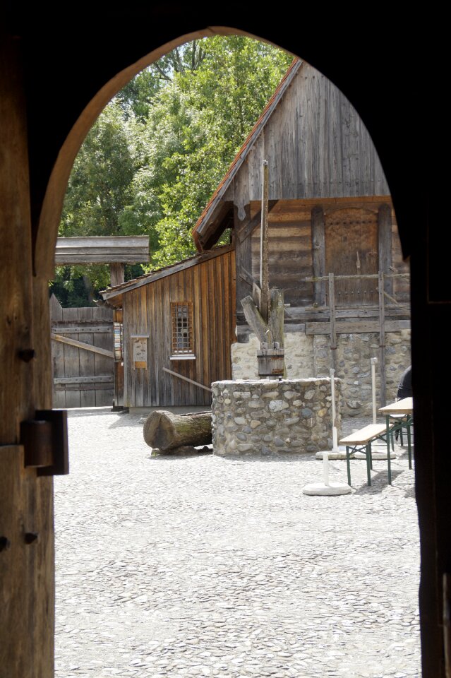 Lower needle middle ages wooden castle