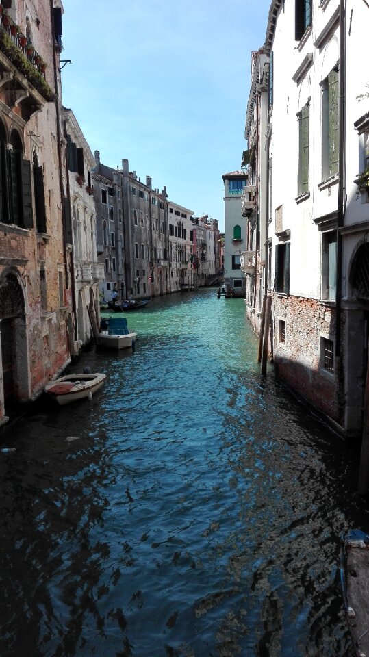 Boat canal sunny