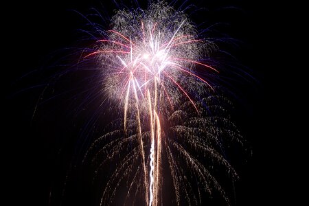 Event shower of sparks explosion
