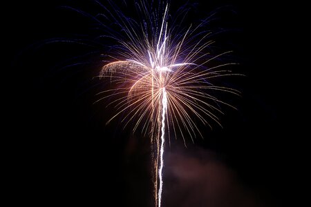 Event shower of sparks explosion