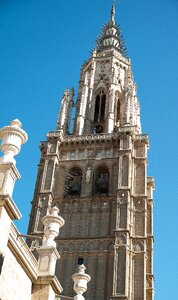 Gothic bell tower cathedral