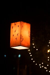 Lamp outdoors black lamp