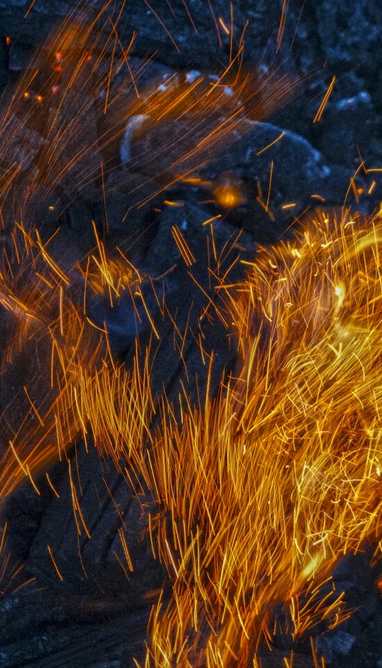 Campfire fire burn