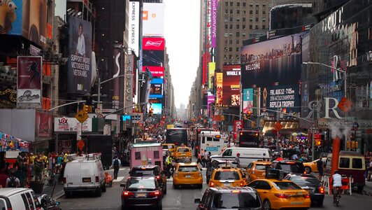 Manhattan chaos big apple photo