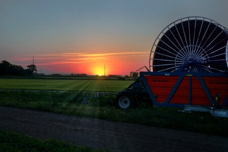 Field grass irrigation
