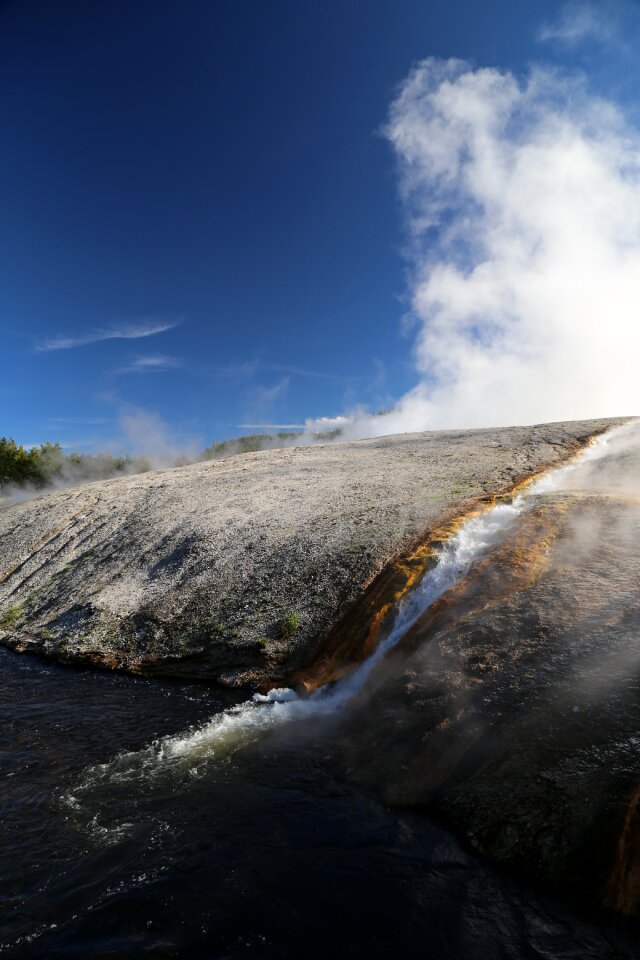 Cascade yellowstone national park the scenery