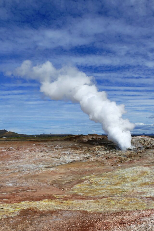 Volcanic nature geyser