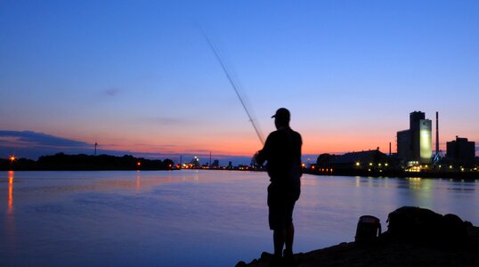 Water fishing fishing rod photo