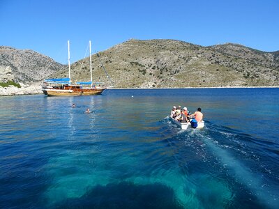 Blue cruise sea turkey photo