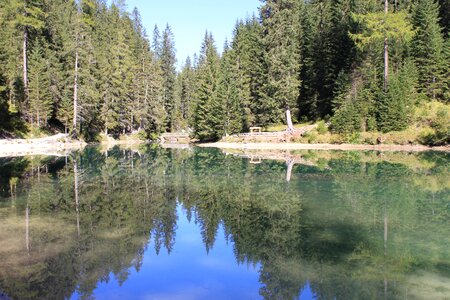 Pragser wild lake south tyrol