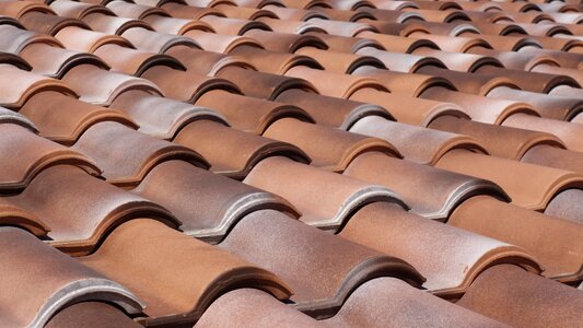 Brick roof pattern photo