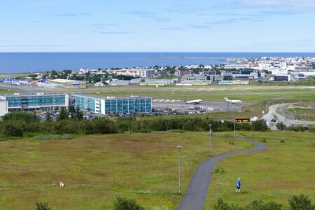 Church airport mountains photo