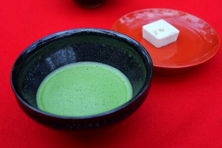Kyoto matcha green tea break photo