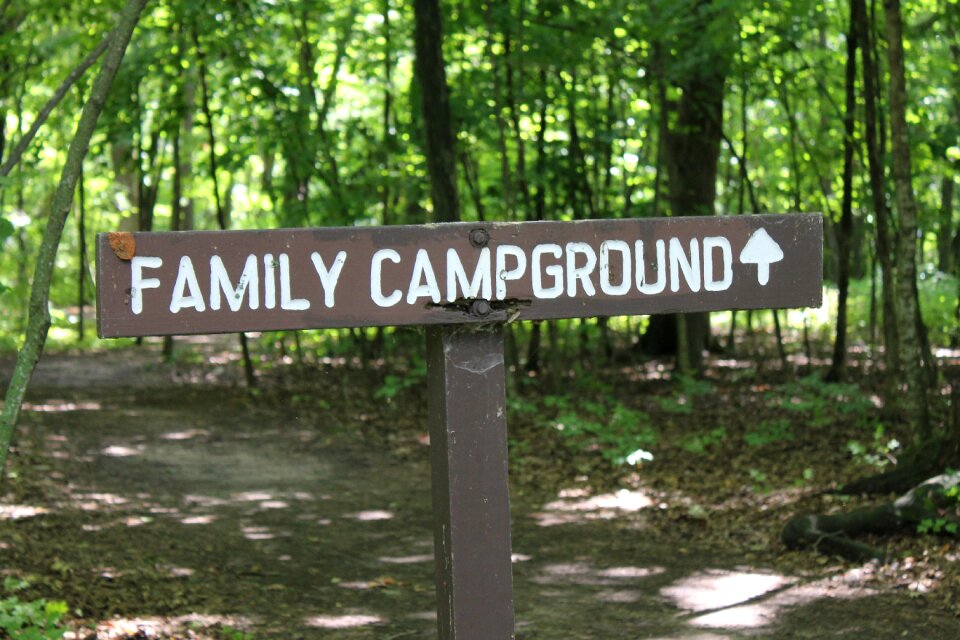 Park campsite green camping