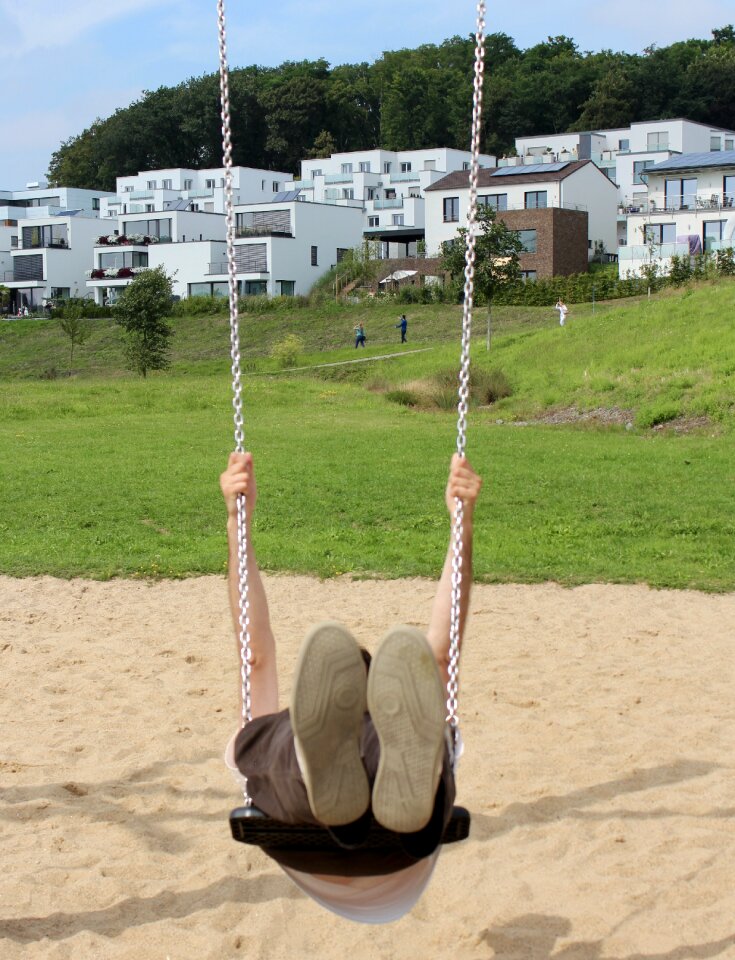 Swing device play children's playground