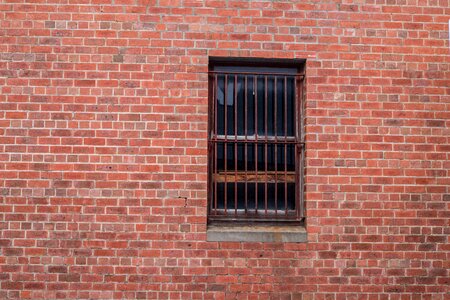 Background brick wall bars photo