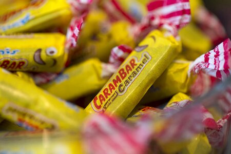 Colorful yellow sweets