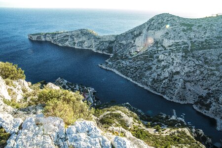 Sea blue france photo