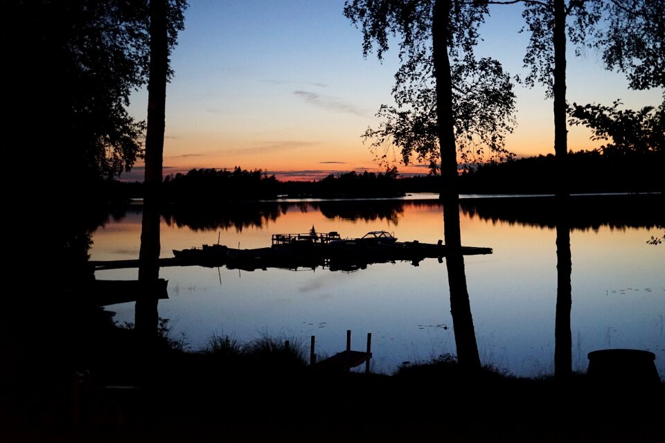 Evening sky waldsee sun